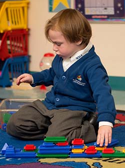 boy in school uniform